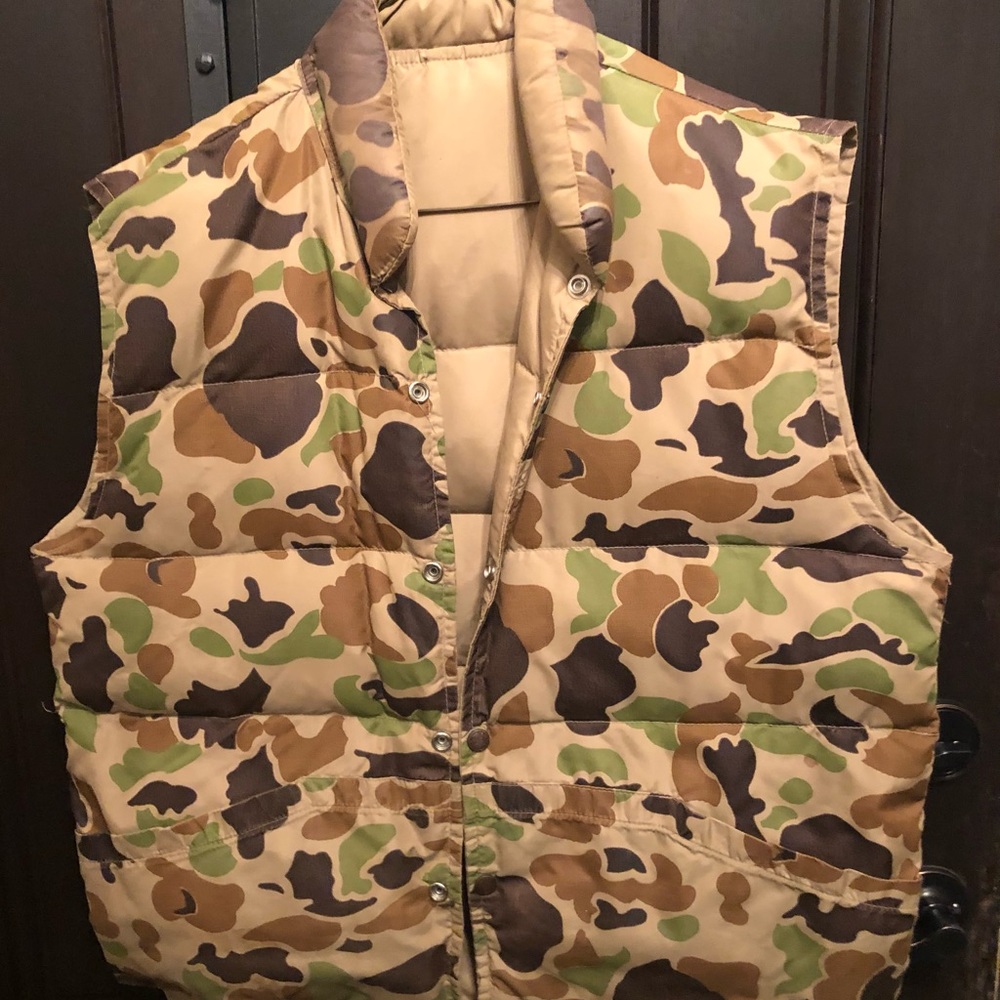Reversible Camouflage quilted vest